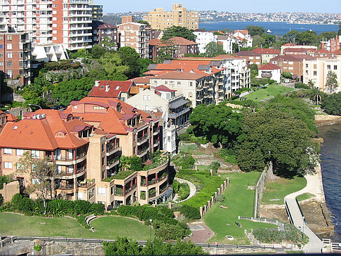 Blick von der Harbour Bridge Fotos