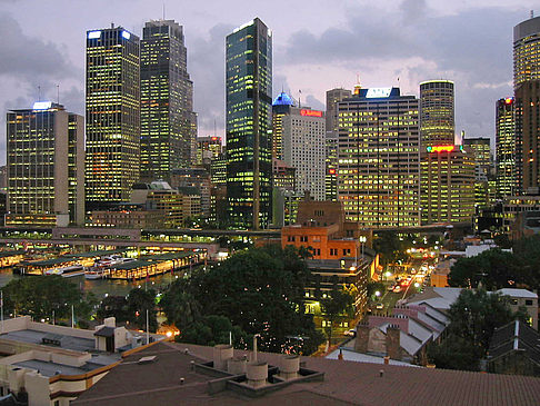 Foto Skyline am Abend - Sydney