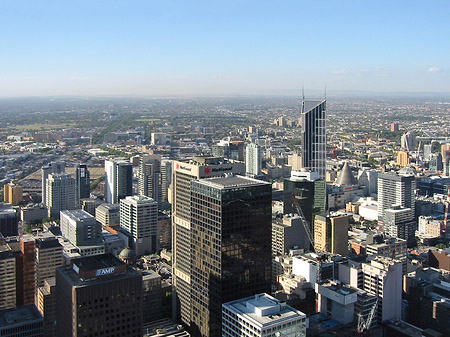 Melbourne von oben Foto 