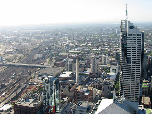 Melbourne von oben Foto 