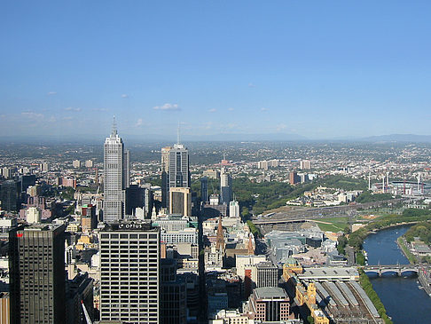 Melbourne von oben Fotos