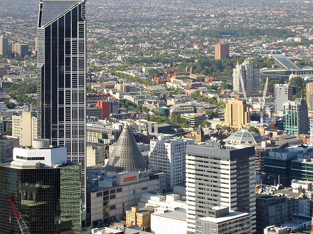 Melbourne von oben Foto 