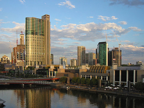 Foto Yarra River mit Stadt - Melbourne