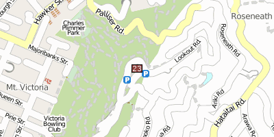 Stadtplan Mount Victoria  Neuseeland