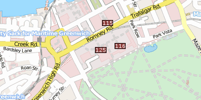 National Maritime Museum Stadtplan