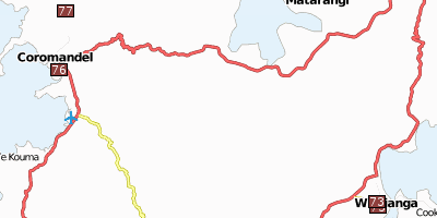 Stadtplan Whitianga Neuseeland